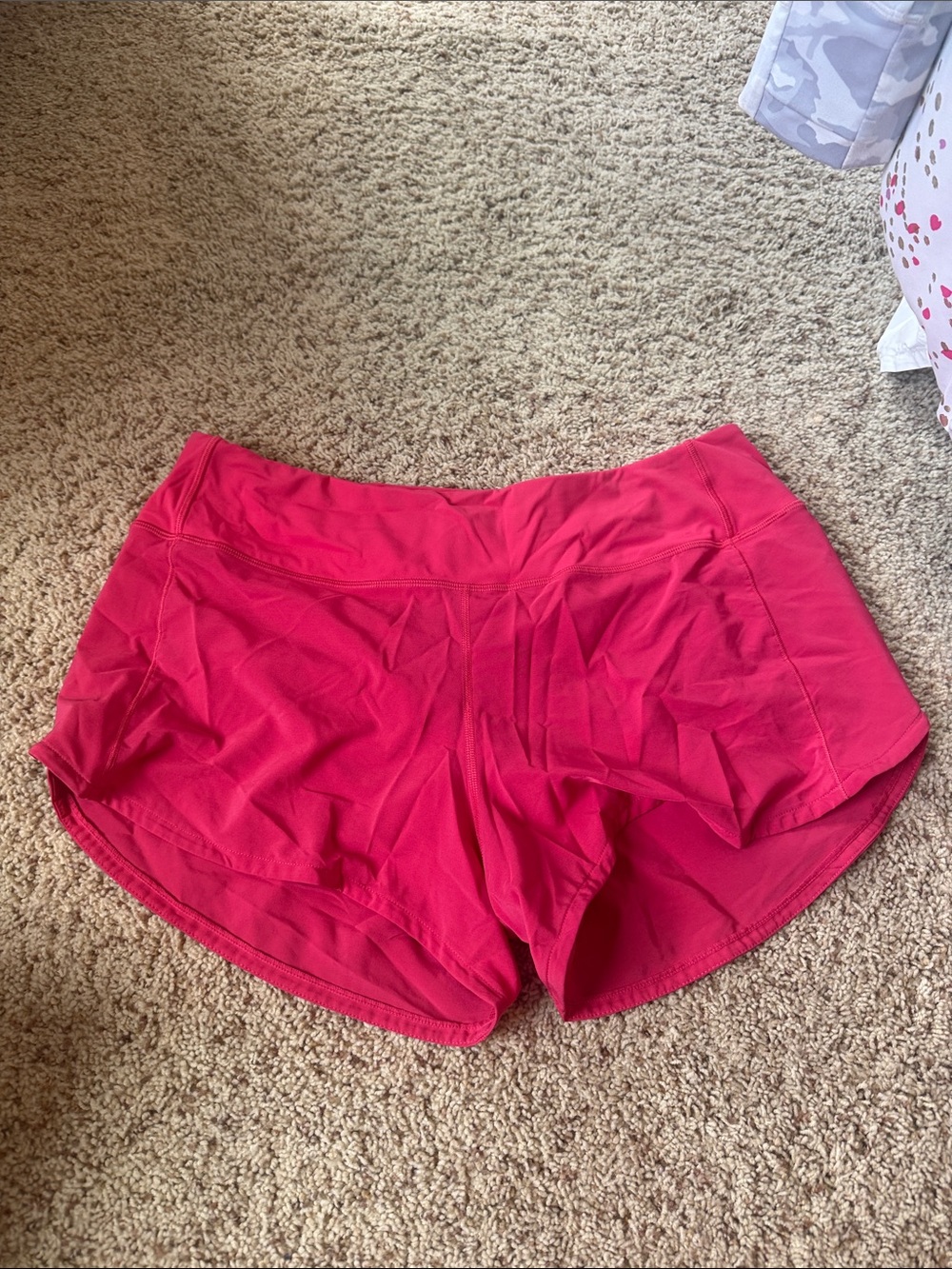 Women's Hot Pink Athletic Running Shorts with Wide Waistband